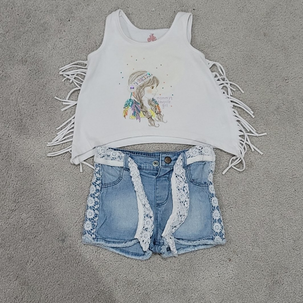 Girls tank/shorts set